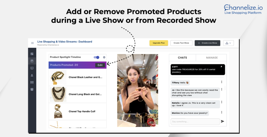Real-time Products Update feature of Channelize.io Live Shopping Platform