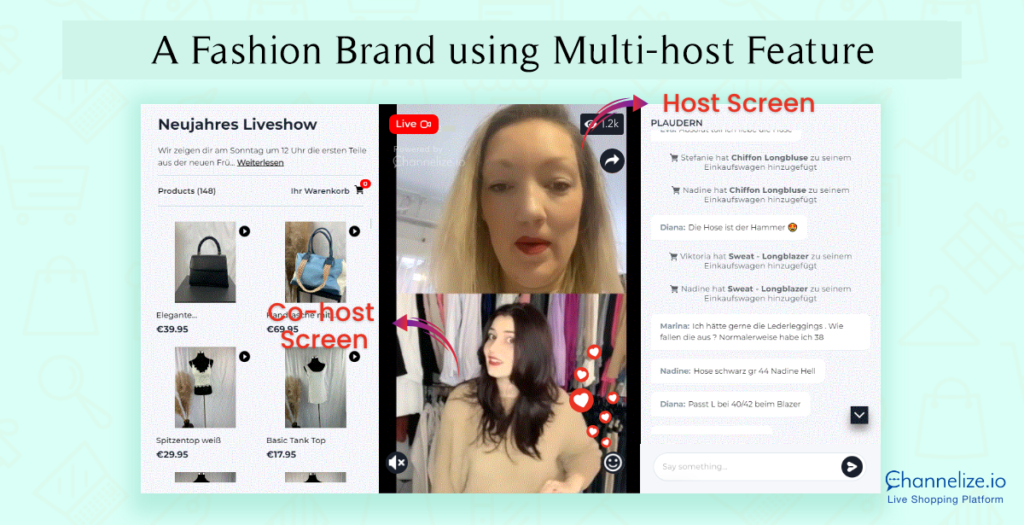 A Fashion Brand using Multi-host Feature
