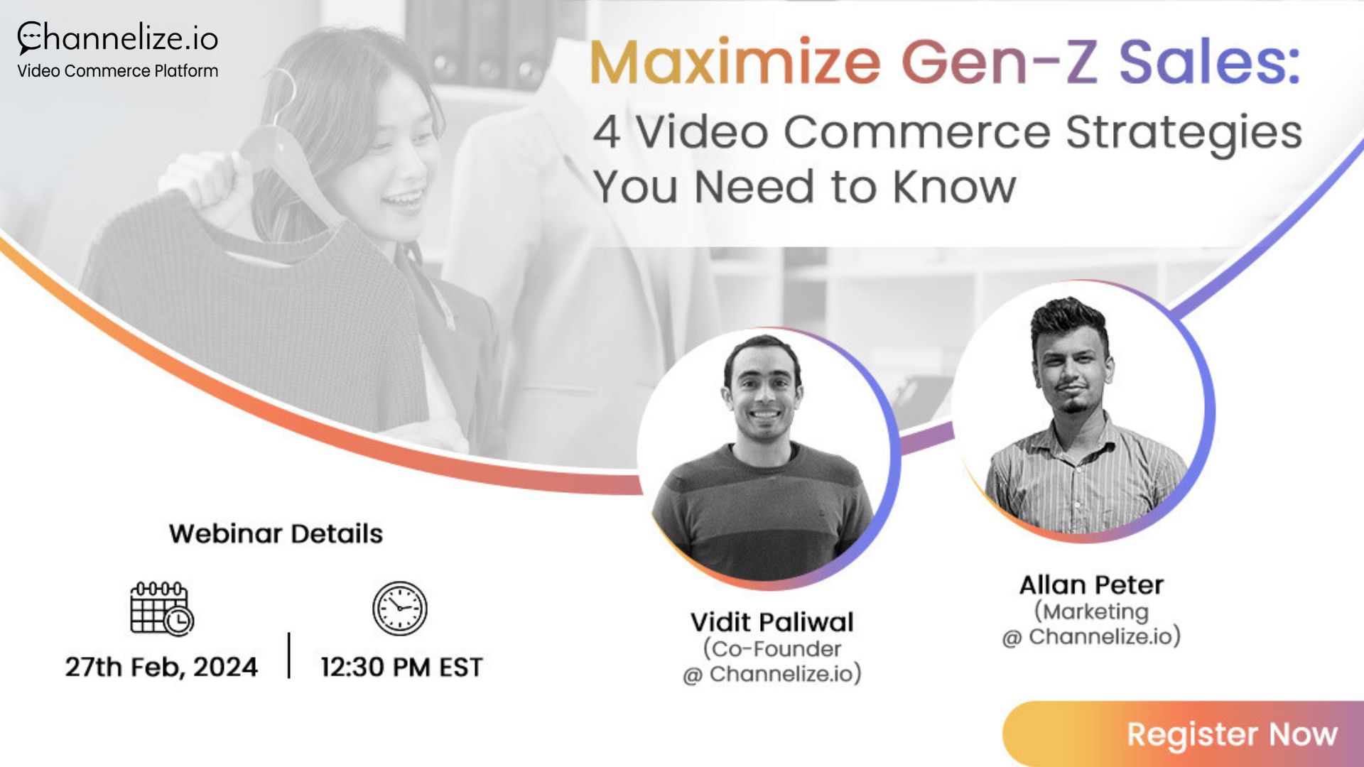 Dive into the power of Gen-Z sales with our upcoming webinar: Maximize Gen-Z Sales: 4 Video Commerce Strategies You Need to Know