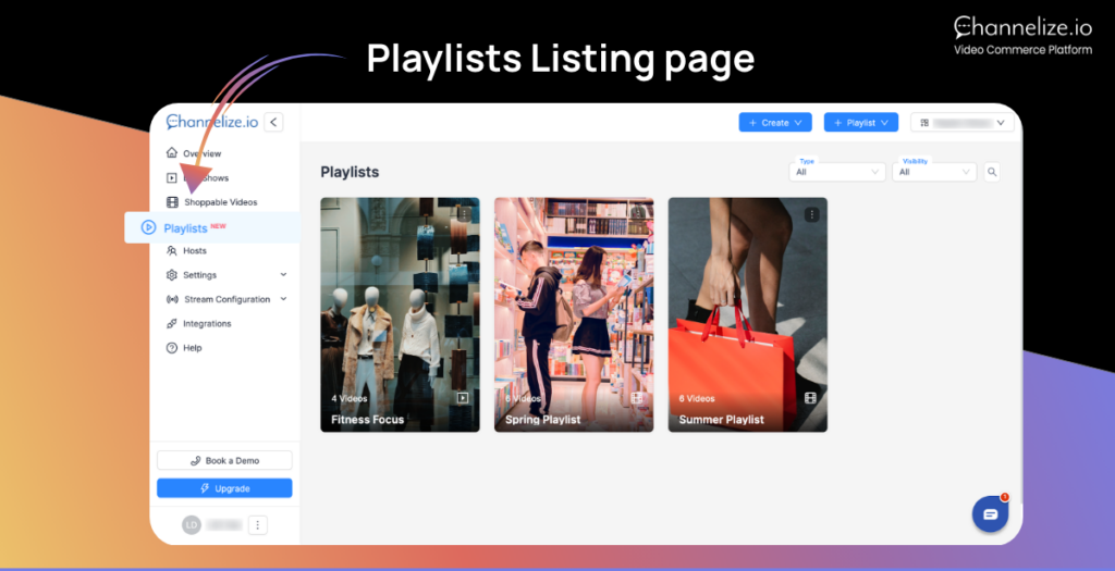 Effortless Playlists Management by Channelize.io